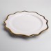Блюдо сервірувальне порцелянове Antique White 30 см Yiwu HKPP-12