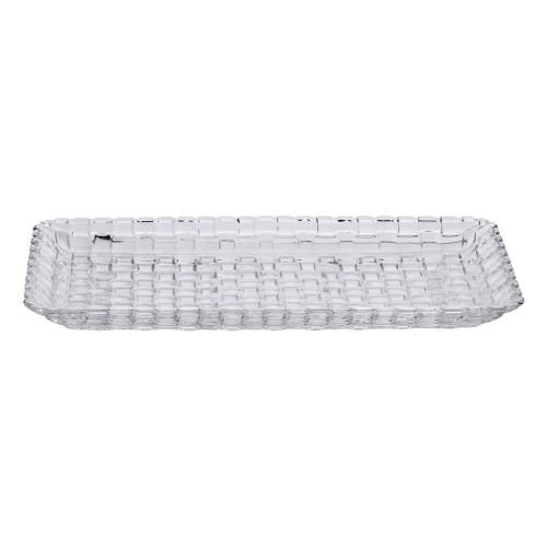 Блюдо для закусок скляне 25*12,5*1,5 см прямокутне HP-YH-33