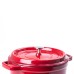 Каструля чавунна 3.5 л емальована Ø24 см з кришкою HP-1-1-RED Каструля чавунна 3.5 л емальована Ø24 см з кришкою HP-1-1-RED