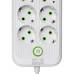 Мережевий фільтр-подовжувач 6 розеток 4xUSB-A 2xUSB-C 5м білий  HP-5-53