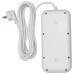 Мережевий фільтр-подовжувач 6 розеток 4xUSB-A 2xUSB-C 5м білий  HP-5-53