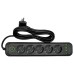 Мережевий фільтр-подовжувач 5 розеток 3xUSB-A 1xUSB-C 3м чорний HP-5-42