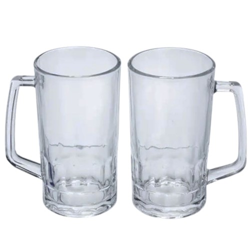 Набір кухлів для пива Patterned Stein скляних 2 штуки по 530 мл HP-17-61