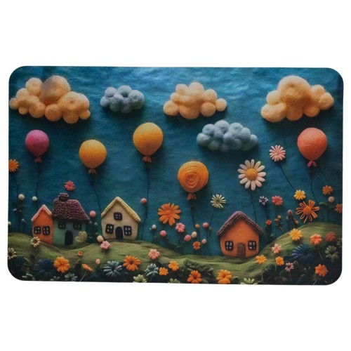 Килимок діатомітовий з 3D-ефектом Whimsical Village 58*38 см універсальний HP-42-34