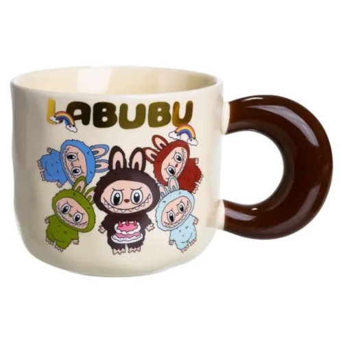 Чашка порцелянова Labubu 400 (мл) подарункова кружка прикольна чашка для дітей на подарунок FM-21A Чашка порцелянова Labubu 400 (мл) подарункова кружка прикольна чашка для дітей на подарунок FM-21A
