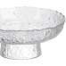 Фруктовниця на ніжці Ice Textured 20 см з крижаною текстурою скла Yiwu HP-34-89 Фруктовниця на ніжці Ice Textured 20 см з крижаною текстурою скла Yiwu HP-34-89