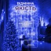 Гірлянда нитка хвойна лапа 30 метрів 640 led зелений дріт синя D1750BL Гірлянда нитка хвойна лапа 30 метрів 640 led зелений дріт синя D1750BL
