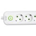 Мережевий фільтр-подовжувач 4 розетки 3xUSB-A 1xUSB-C 3м білий HP-5-37