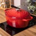 Гусятниця чавунна емальована 6 л, червоний Yiwu HP-FLG-17 RED Гусятниця чавунна емальована 6 л, червоний Yiwu HP-FLG-17 RED