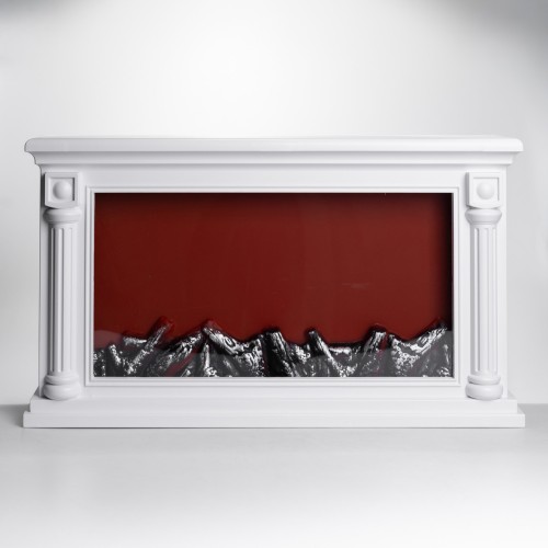 Камін декоративний з LED-підсвіткою 64*13*37 см, білий Yiwu SP-60W