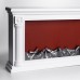 Камін декоративний з LED-підсвіткою 64*13*37 см, білий Yiwu SP-60W