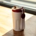 Термочашка Coffee 400 мл з ремінцем та датчиком температури, червоний Yiwu HP-GM-5 Термочашка Coffee 400 мл з ремінцем та датчиком температури, червоний Yiwu HP-GM-5