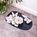 Килимок для ванної кімнати з 3D-ефектом Petal Relief 58*38 см діатомітовий Чорний HP-42-38 Килимок для ванної кімнати з 3D-ефектом Petal Relief 58*38 см діатомітовий Чорний HP-42-38