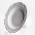 Фруктовниця на ніжці White Square 21.5 см порцелянова кругла Yiwu 120-YH-HG056