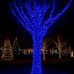 Гірлянда Різдвяна фея вулична 100 м 1000 LED білий провід Синій CF1000L100MWBL
