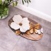 Килимок для ванної кімнати з 3D-ефектом Petal Relief 58*38 см діатомітовий Коричневий HP-42-35 Килимок для ванної кімнати з 3D-ефектом Petal Relief 58*38 см діатомітовий Коричневий HP-42-35