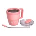 Термочашка Coffee & Tea з трубочкою рожева HP-14-23P Термочашка Coffee & Tea з трубочкою рожева HP-14-23P