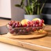 Сито-кошик для миття овочів та фруктів 29,5*21,5*6 см друшляк з нержавіючої сталі HP-19-23-M