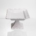 Тортівниця на ніжці White Square 20.5*20.5 см порцелянова квадратна Yiwu 120-YH-HG063 Тортівниця на ніжці White Square 20.5*20.5 см порцелянова квадратна Yiwu 120-YH-HG063