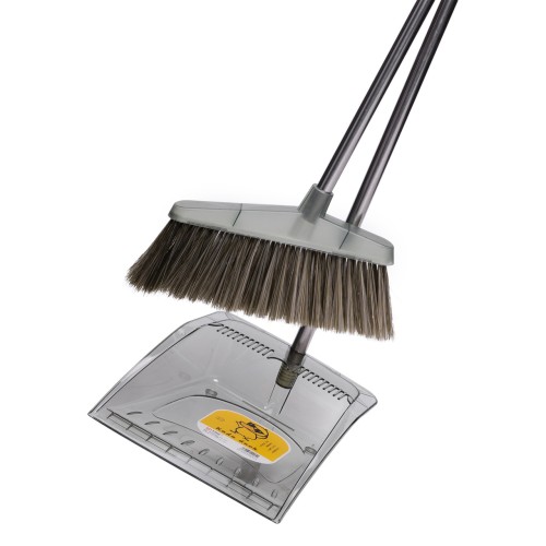 Комплект віник щітка совок довга ручка 25×25×95 см зелений Household HP-35015-7GR Комплект віник щітка совок довга ручка 25×25×95 см зелений Household HP-35015-7GR