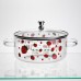 Каструля скляна Lucky 2.4 л з металевим ведмедиком на кришці Yiwu HP-GP-26