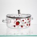 Каструля скляна Lucky 2.4 л з металевим ведмедиком на кришці Yiwu HP-GP-26