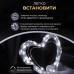 Гірлянда роса на пульті 100 метрів на 1000 led світлодіодів крапля на зеленому дроті біла 1000L100MGW