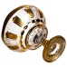 Ваза для фруктів скляна Bohemia Gold 26 см Yiwu HP-34-137