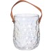 Ваза сумочка з ручкою 13×9.5×18 (см) декоративна скляна ваза для квітів 1.2 (л) Райдужний HP-19-153-6