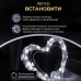 Гірлянда роса 10 метрів USB на 100 led світлодіодів крапля на білому дроті біла USB100L10MWW