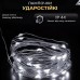 Гірлянда роса 10 метрів USB на 100 led світлодіодів крапля на зеленому дроті біла USB100L10MGW Гірлянда роса 10 метрів USB на 100 led світлодіодів крапля на зеленому дроті біла USB100L10MGW
