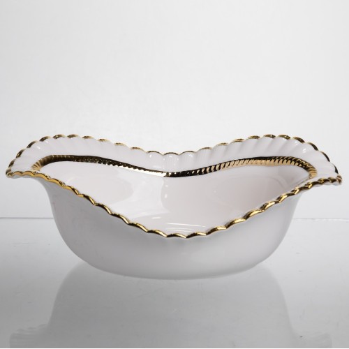 Салатниця порцелянова Sofia Gold 25 см Yiwu AP-23 Салатниця порцелянова Sofia Gold 25 см Yiwu AP-23