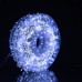 Гірлянда-нитка Роса Хвойна лапа 1000 LED 50 метрів зелена нитка білий Garlando D1000L50MGW