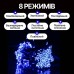 Гірлянда Кінський хвіст Мішура 1800 LED 20 ниток 3 м зелена, синій GarlandoPro D1800L3MGBL Гірлянда Кінський хвіст Мішура 1800 LED 20 ниток 3 м зелена, синій GarlandoPro D1800L3MGBL
