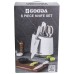 Набір кухонних ножів із 5 предметів на підставці, білий Yiwu GA-033 Набір кухонних ножів із 5 предметів на підставці, білий Yiwu GA-033