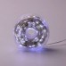 Гірлянда роса на пульті 100 метрів на 1000 led світлодіодів крапля на білому дроті біла 1000L100MWW