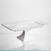 Тортівниця на ніжці White Square 30.5*30.5 см порцелянова квадратна Yiwu 120-YH-HG061 Тортівниця на ніжці White Square 30.5*30.5 см порцелянова квадратна Yiwu 120-YH-HG061