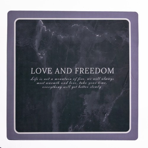 Килимок для ванної кімнати Love and freedom 58*58 см діатомітовий HP-42-10