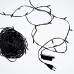 Новорічна гірлянда кімнатна нитка 18 м 180 LED кімнатна гірлянда чорний провід Біле світло W180LED18MBW