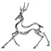 Декоративна фігурка Reindeer 30х8х29 см металева HP-7-9