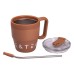 Термочашка Coffee & Tea з трубочкою коричнева HP-14-23BR Термочашка Coffee & Tea з трубочкою коричнева HP-14-23BR