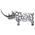 Декоративна фігурка Rhinoceros 23x6x10 см металева HP-7-23
