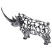 Декоративна фігурка Rhinoceros 23x6x10 см металева HP-7-23