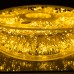 Гірлянда-нитка Роса Хвойна лапа 2000 LED 100 метрів біла нитка жовтий Garlando D2000L100MWY