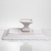 Тортівниця на ніжці White Square 25.5 *25.5  см порцелянова квадратна Yiwu 120-YH-HG062