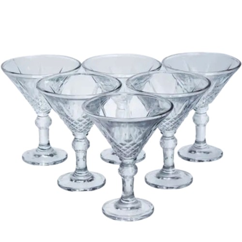 Набір креманок Golden Martini 6 штук по 215 мл коктейльні HP-17-58 Набір креманок Golden Martini 6 штук по 215 мл коктейльні HP-17-58