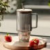 Кружка скляна з кришкою та трубочкою 750 (мл) Сірий HP-19-50 Кружка скляна з кришкою та трубочкою 750 (мл) Сірий HP-19-50