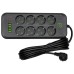 Мережевий фільтр-подовжувач 8 розеток 4xUSB-A 2xUSB-C 5м чорний HP-5-56