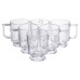 Набір чашок 6 шт для чаю та кави Goblet по 300 (мл) кружки скляні Прозорий HP-19-L6