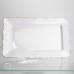 Тортівниця на ніжці White Square 35.5*35.5 см порцелянова квадратна Yiwu 120-YH-HG060 Тортівниця на ніжці White Square 35.5*35.5 см порцелянова квадратна Yiwu 120-YH-HG060